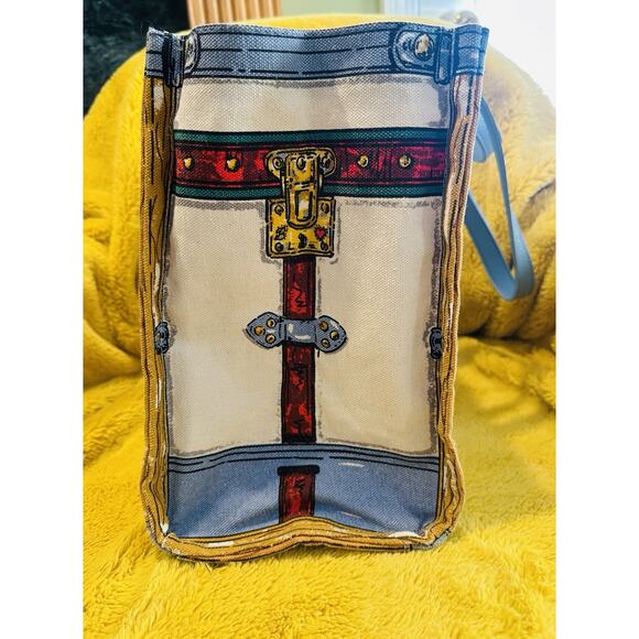 Brighton Hearts & Dogs In Love We Trust 2019 Canvas Tote Bag Beach travel resort - Picture 8 of 13